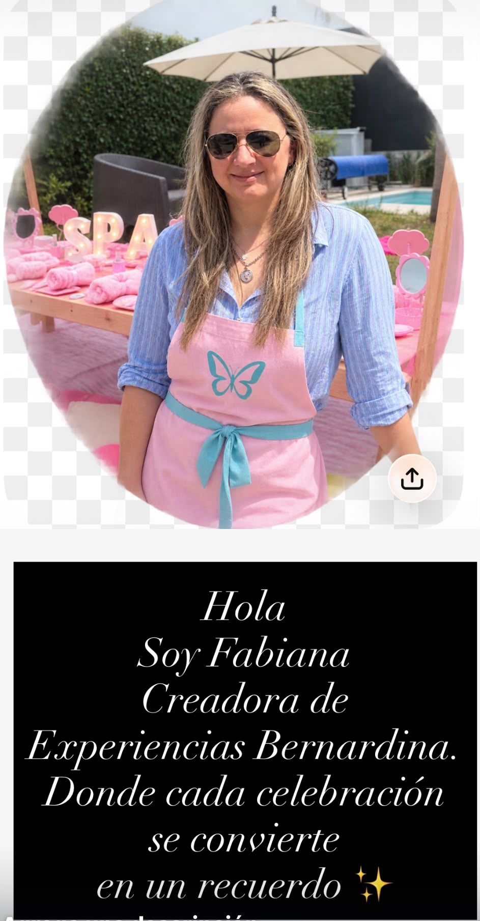 Fabiana, creadora de Experiencias Bernardina